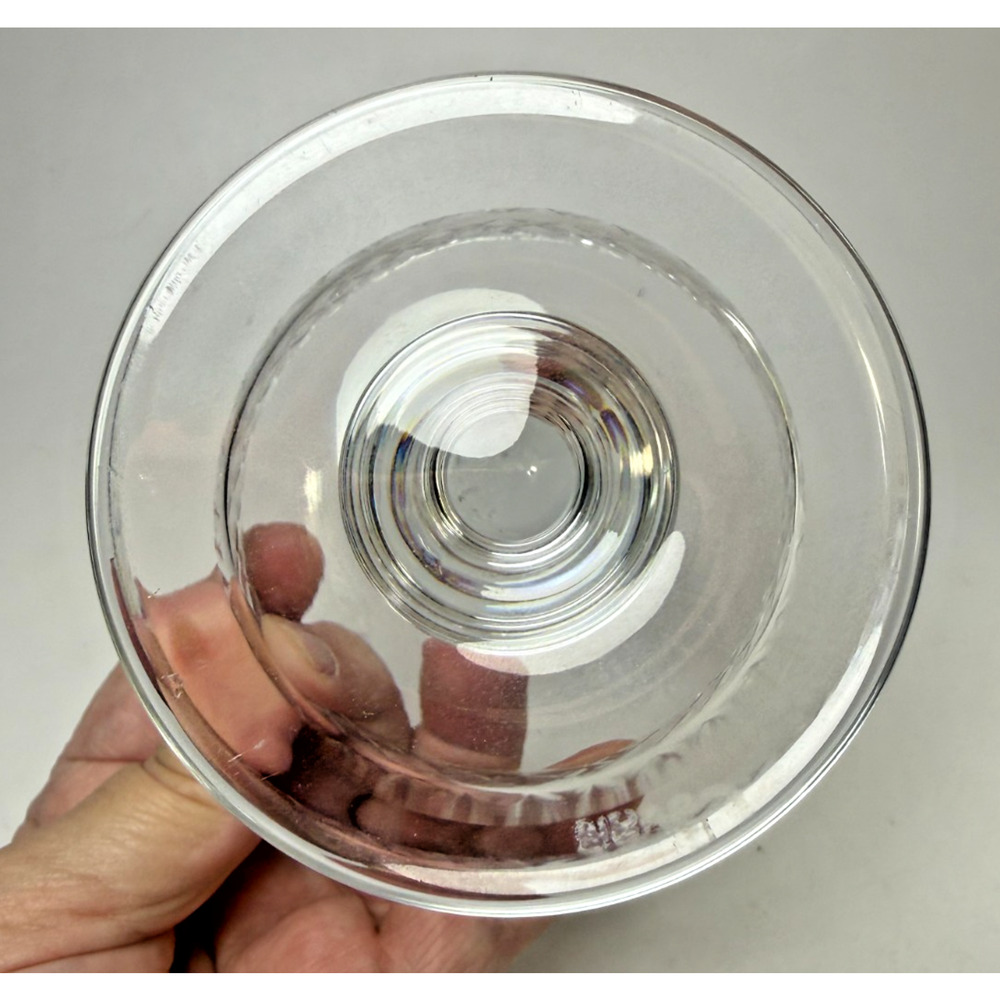 Irish Cavan Crystal Signed Footed Candy Dish w/ Lid Criss Cross Pattern Ireland - Picture 7 of 9